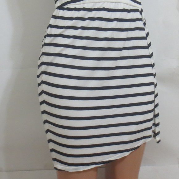 Theory Black and White Striped Dress - Picture 2 of 6